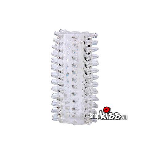 Bộ đôn silicon 7 khúc trong suốt mềm dẻo tăng kích thước dương vật