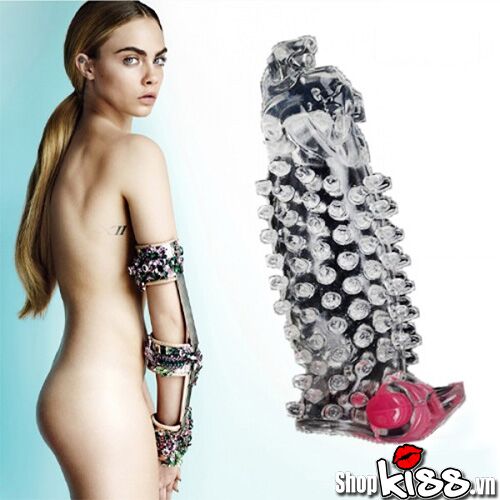 Bao đôn đầu rồng silicon gai rung siêu kích thích cho nam giới