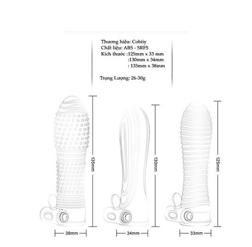 Bao đôn Cobiiy trong suốt rung mạnh, tăng khoái cảm đỉnh cao