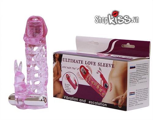 Bao Đôn Rung Hai Đầu Ultimate Love Sleeve Tăng Khoái Cảm Nam Giới