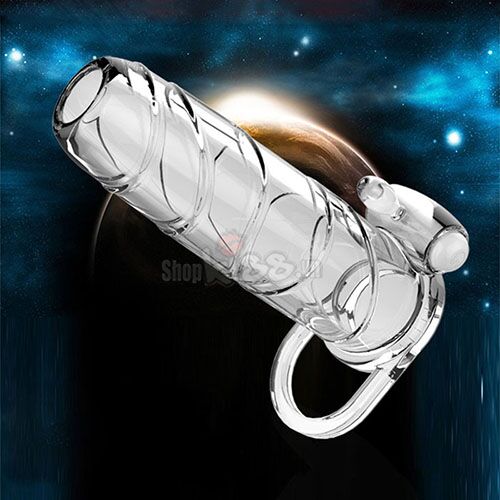 Bao đôn quai đeo hở đầu có rung tăng khoái cảm đôi bên Bao đôn quai đeo hở đầu có rung tăng khoái cảm đôi bên