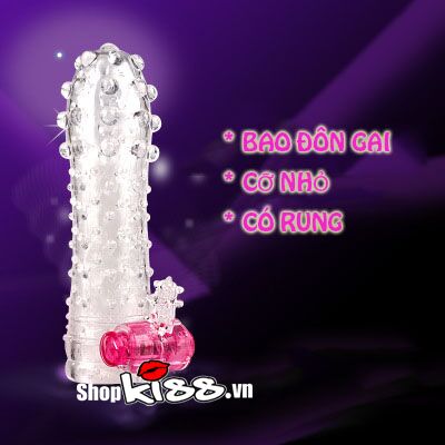 Bao cao su gai nhỏ rung tăng khoái cảm an toàn dễ dùng