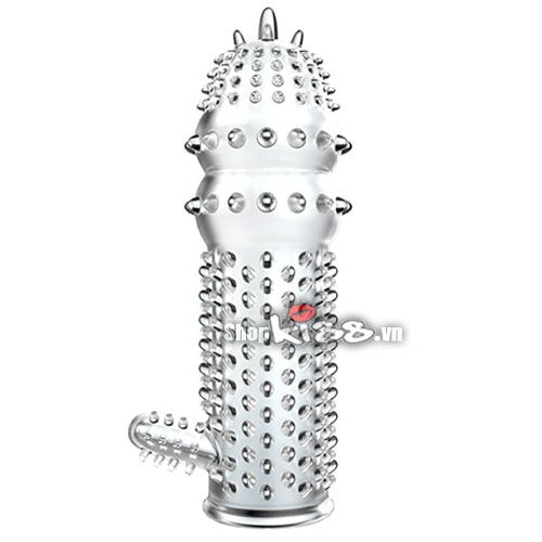 Bao cao su siêu gai mịn trong suốt kích thích cực mạnh