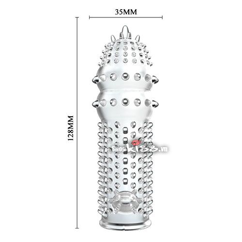 Bao cao su siêu gai mịn trong suốt kích thích cực mạnh