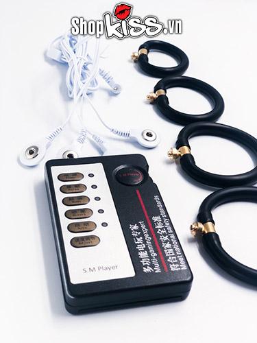Vòng đeo tập dương vật xung điện silicon kích thích mạnh Vòng đeo tập dương vật xung điện silicon kích thích mạnh