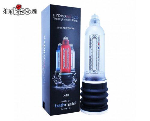 Máy tập dương vật áp suất nước Hydromax X40 giúp tăng kích thước