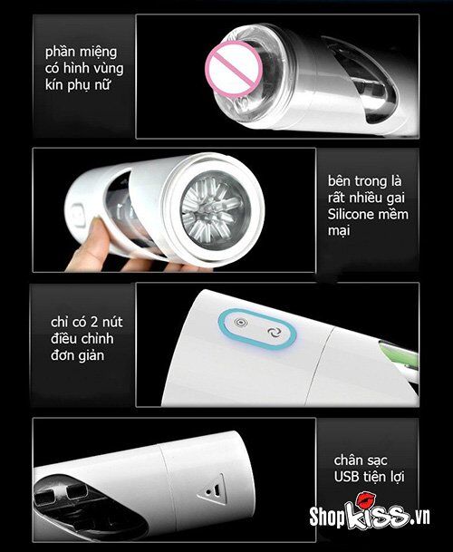 Máy thủ dâm tự động rung xoay Evo Mỹ sạc USB cao cấp Máy thủ dâm tự động rung xoay Evo Mỹ sạc USB cao cấp