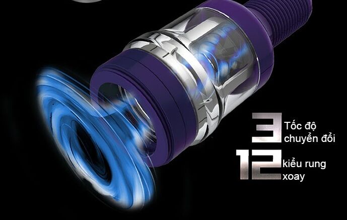 Máy thủ dâm tự động CyClone II chất liệu cao cấp rung mạnh êm ái