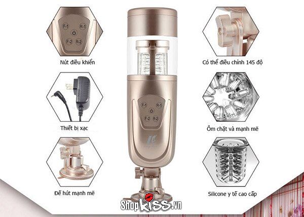 Máy sục dương vật 28 kiểu Flashing Lover pin sạc USB tiện lợi