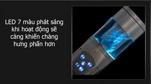 Máy sục dương vật 28 kiểu Flashing Lover pin sạc USB tiện lợi
