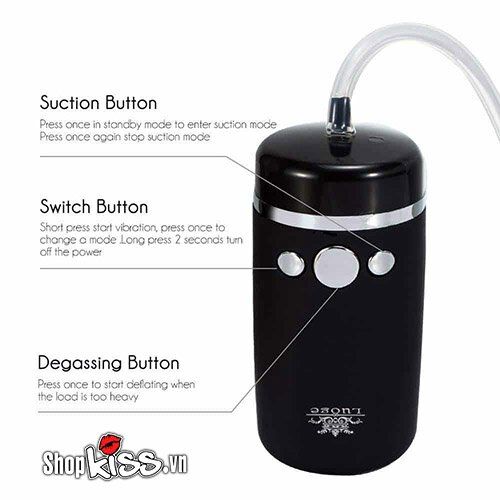 Máy rung bú mút tự động nam cao cấp TPR ABS hít tự nhiên phê sướng