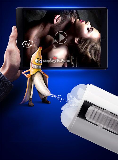 Máy bú mút sưởi ấm dương vật tự động Air Jet hiện đại