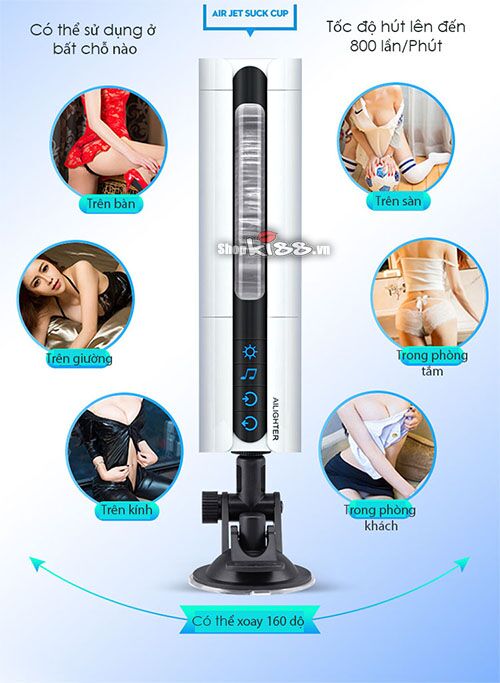 Máy bú mút sưởi ấm dương vật tự động Air Jet hiện đại