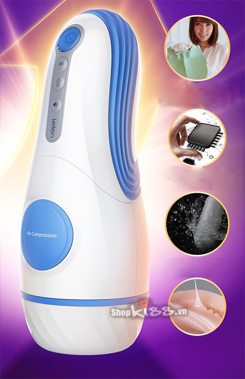 Cốc thủ dâm Leten AMT AirCraft tự động rung co bóp kích thích cực đã