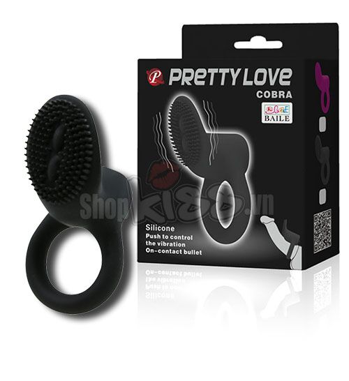 Vòng rung lưỡi liếm Prettylove Cobra kích thích cực mạnh nam nữ