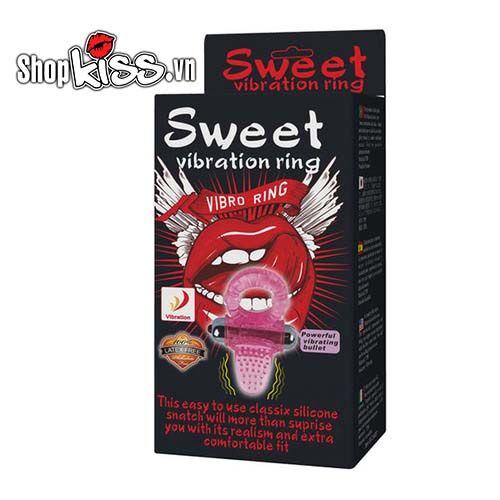 Vòng rung liếm điểm G Sweet kích thích tăng khoái cảm Vòng rung liếm điểm G Sweet kích thích tăng khoái cảm
