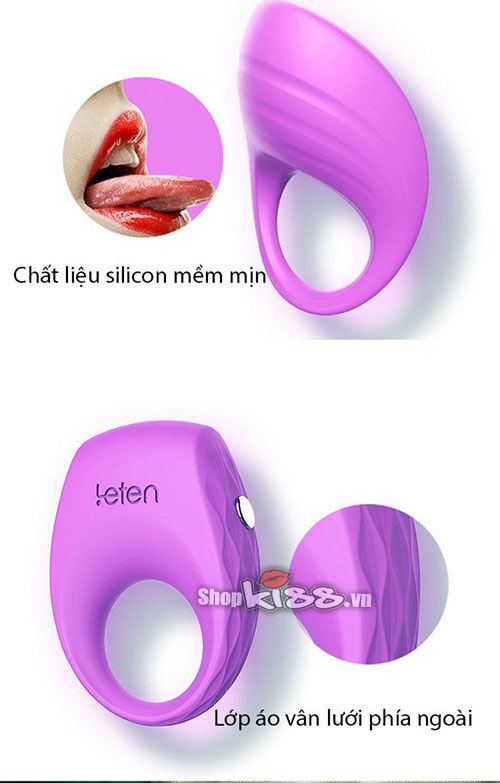 Vòng rung dương vật Leten siêu sướng silicon chống nước hiệu quả Vòng rung dương vật Leten siêu sướng silicon chống nước hiệu quả
