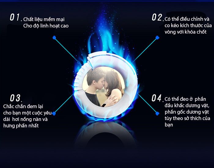 Vòng đeo dương vật O Joker tăng cường thời gian, siêu bền