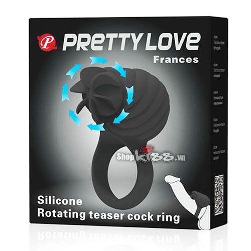 Vòng rung xoay liếm Prettylove Frances kích thích âm vật tăng cực khoái đôi Vòng rung xoay liếm Prettylove Frances kích thích âm vật tăng cực khoái đôi