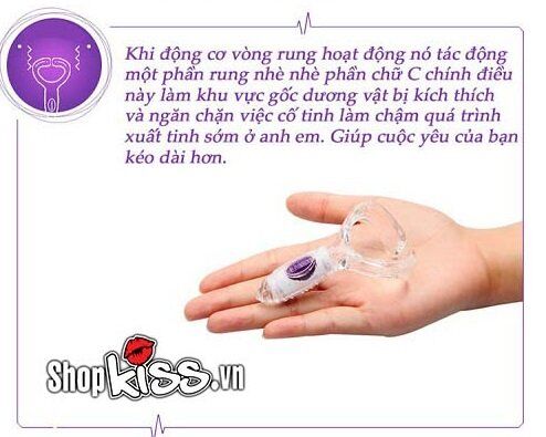 Vòng rung Durex Connect kích thích điểm G ngăn xuất tinh Vòng rung Durex Connect kích thích điểm G ngăn xuất tinh