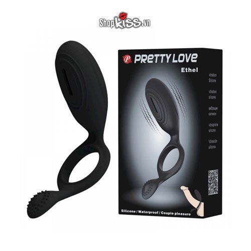 Vòng đeo dương vật rung Prettylove Ethel kích thích cực mạnh