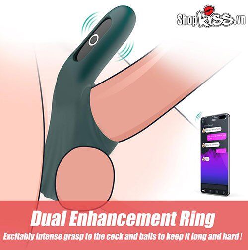 Vòng đeo dương vật rung Rise thông minh Fun Town kích thích cực đỉnh