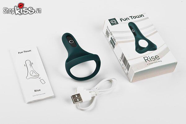 Vòng đeo dương vật rung Rise thông minh Fun Town kích thích cực đỉnh