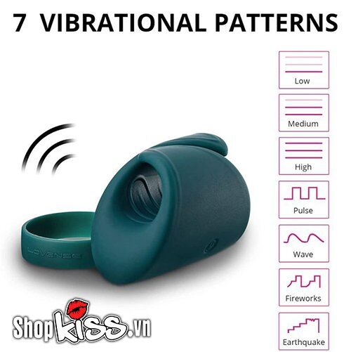  Review Vòng rung massage dương vật cao cấp Lovense Gush – Điều khiển qua app giá sỉ
