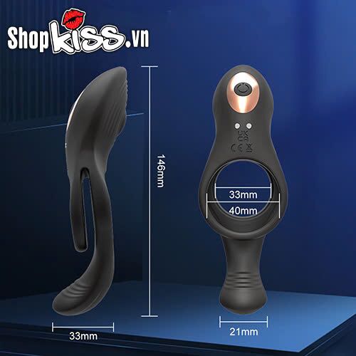 Vòng rung Youniao Lock Fine Ring điều khiển từ xa cho nam kích thích Vòng rung Youniao Lock Fine Ring điều khiển từ xa cho nam kích thích