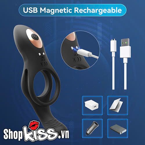 Vòng rung Youniao Lock Fine Ring điều khiển từ xa cho nam kích thích Vòng rung Youniao Lock Fine Ring điều khiển từ xa cho nam kích thích