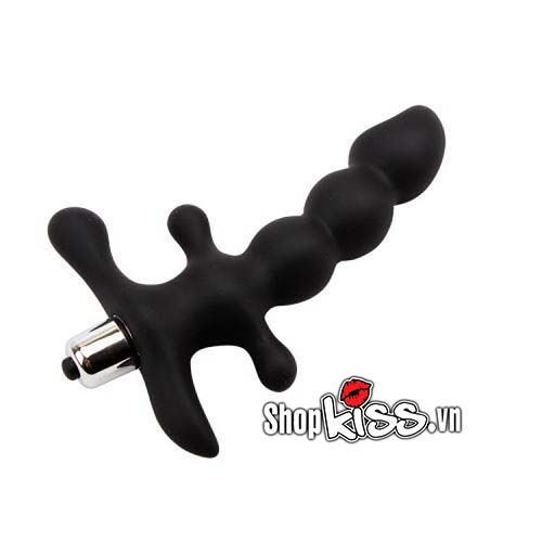 Dụng cụ mát xa hậu môn Black Mont silicon rung chống nước Dụng cụ mát xa hậu môn Black Mont silicon rung chống nước