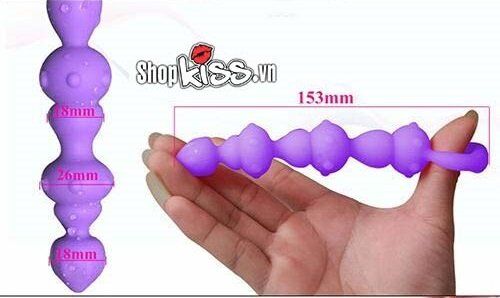 Cây gai silicon mềm mại kích thích hậu môn tăng khoái cảm