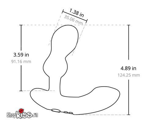Máy mát xa hậu môn Lovense Edge 2 cao cấp điều khiển App tiện lợi