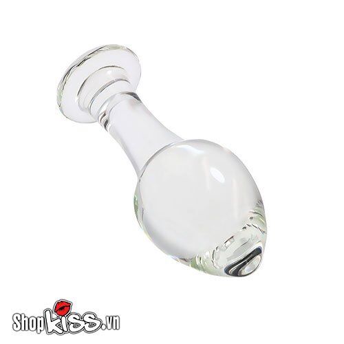 Phích cắm hậu môn thủy tinh trong suốt kích thích cho Gay