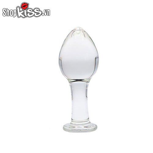 Phích cắm hậu môn thủy tinh trong suốt kích thích cho Gay