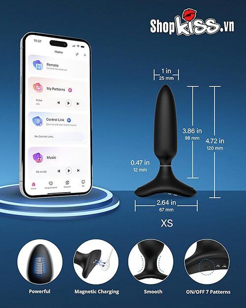  Bỏ sỉ Dụng cụ kích thích hậu môn Lovense Hush 2 – Điều khiển qua app giá rẻ