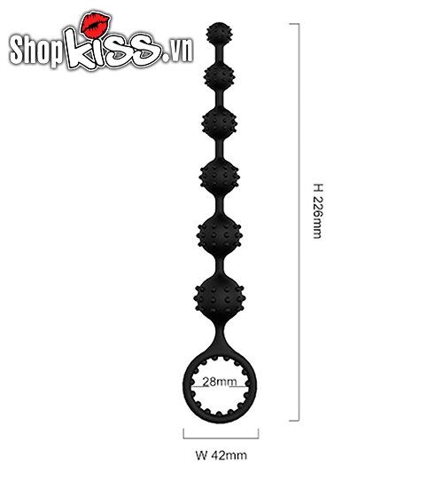  Bỏ sỉ Dụng cụ kích thích hậu môn dạng chuỗi hạt gai bi TOTO giá sỉ