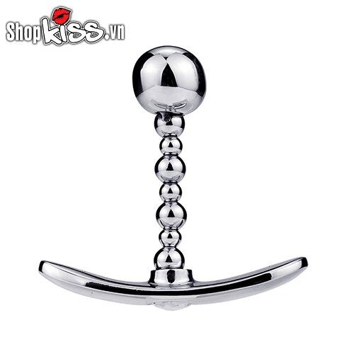 Dụng cụ kích thích hậu môn kim loại bóng tròn chuỗi hạt Anal Plug