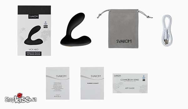  Review Dụng cụ kích thích hậu môn cao cấp Svakom Vick Neo – Điều khiển qua app giá sỉ