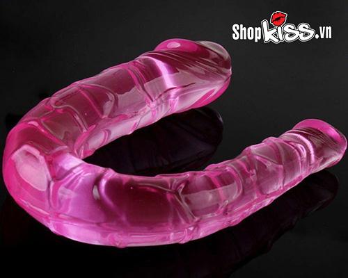 Phân phối Dương vật 2 đầu trong suốt Double Dong – Cho cặp đồng tính Nữ loại tốt