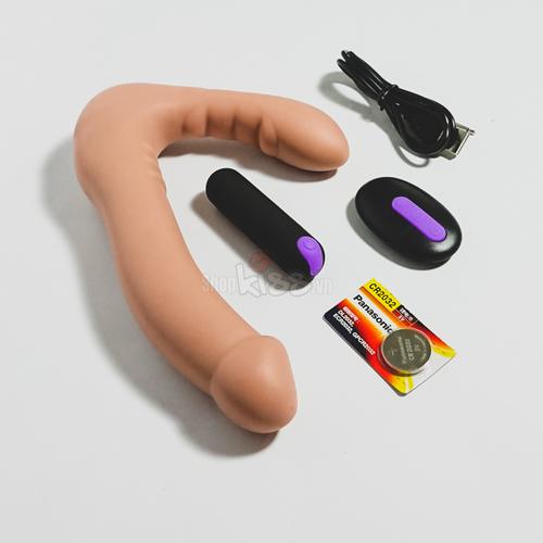  Địa chỉ bán Dương vật 2 đầu siêu mềm mịn LoveToy có rung điều khiển xa giá rẻ