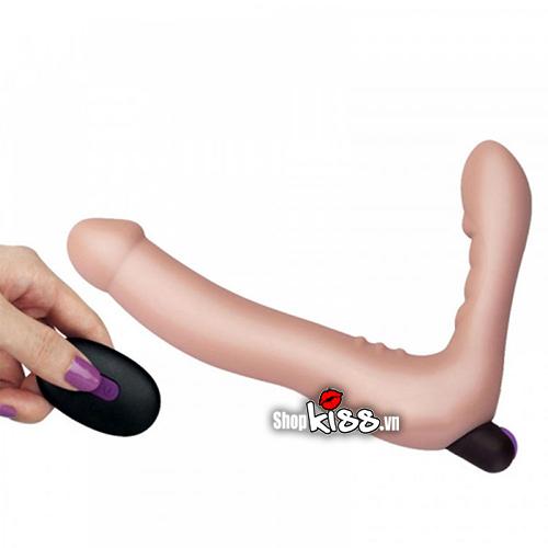  Địa chỉ bán Dương vật 2 đầu siêu mềm mịn LoveToy có rung điều khiển xa giá rẻ