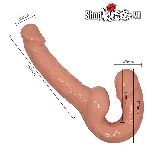  Nơi bán Dương vật giả 2 đầu dành cho Les Strapless Strap-on Baile cao cấp