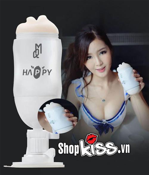 Cốc Thủ Dâm 2 Đầu Gắn Tường Xoay 180 Độ Tăng Khoái Cảm