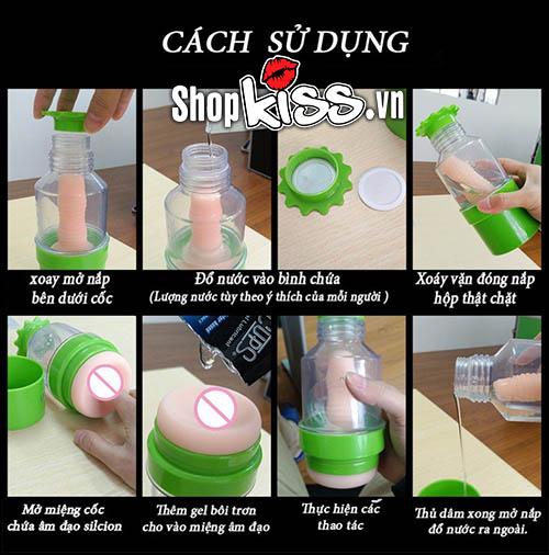 Cốc Thủ Dâm Water Course Âm Đạo Giả Silicone ABS Cao Cấp