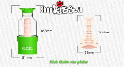 Cốc Thủ Dâm Water Course Âm Đạo Giả Silicone ABS Cao Cấp