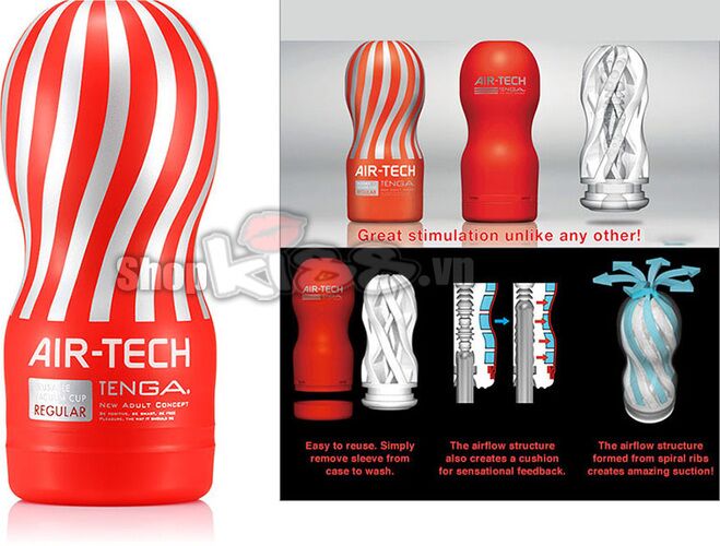 Cốc thủ dâm Tenga Air Tech silicone cao cấp nhập Nhật Bản