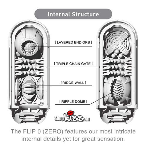 Cốc âm đạo giả Tenga Flip Zero cao cấp giải tỏa sinh lý nam hiệu quả