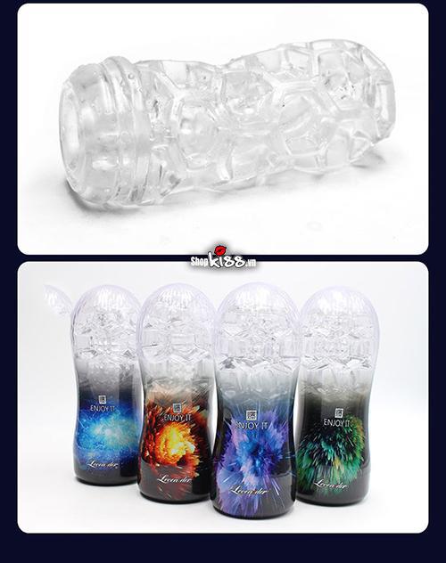 Cốc thủ dâm trong suốt LoveAider siêu mượt tiện lợi hấp dẫn