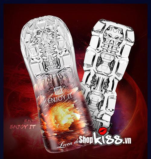 Cốc thủ dâm trong suốt LoveAider siêu mượt tiện lợi hấp dẫn